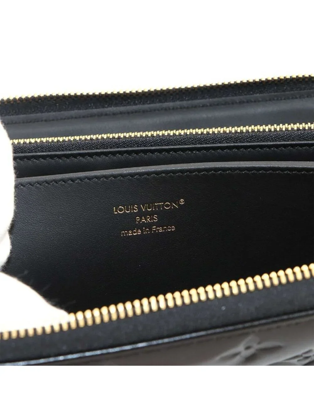 Louis Vuitton Monogram Cousin Zippy Wallet Zip Around Noir